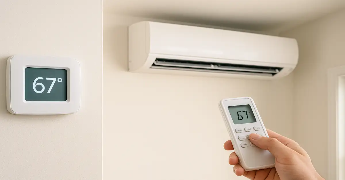 What Temperature to Set Air Conditioner in Summer at Night (Ai-generated)