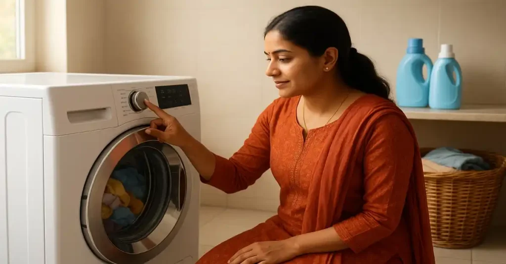 Choose the Right Wash Cycle of washing machine (Ai-generated)