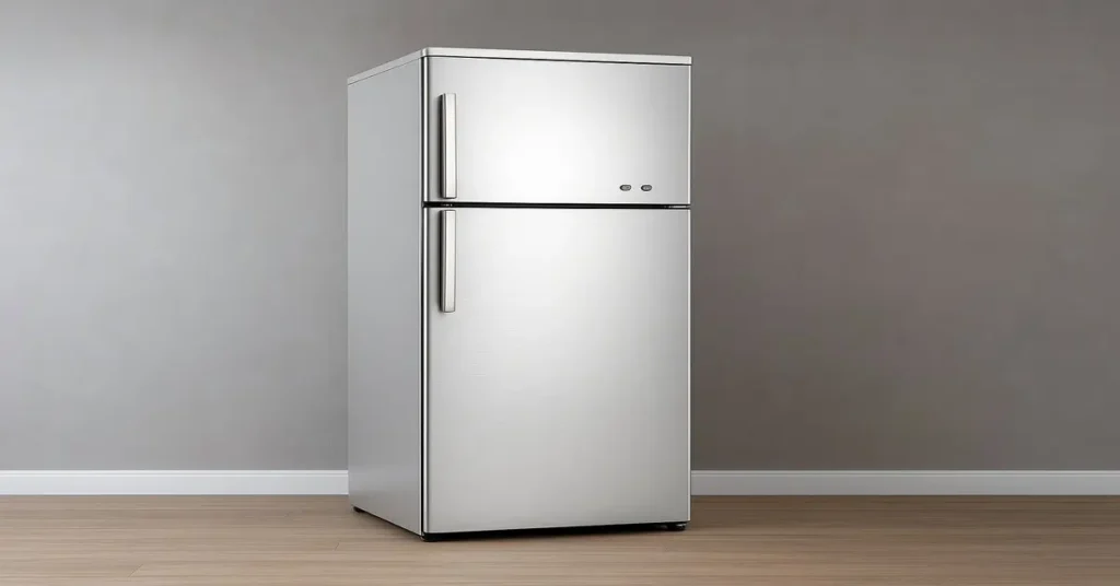 Double-door refrigerator. (AI-generated)

