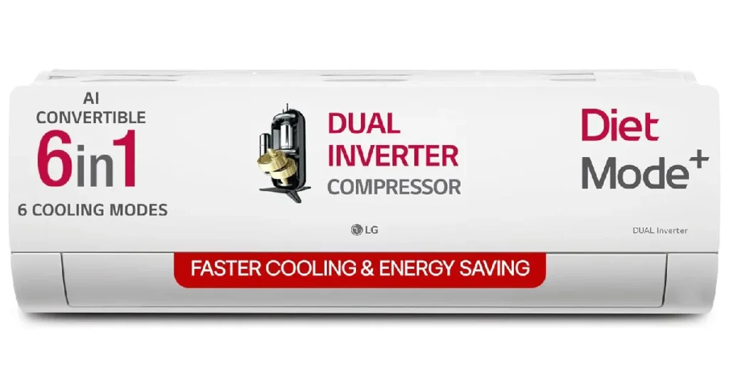 LG 1.5 Ton 5 Star Dual Inverter Split AC