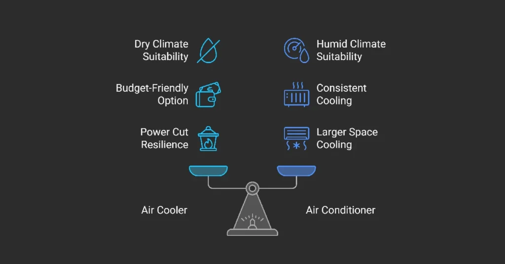 Which One Should You Choose Air Cooler Vs Air Conditioner