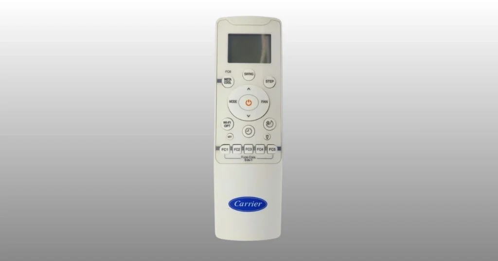 Carrier AC Remote Symbols and Functions Guide