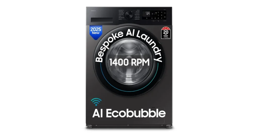 Samsung 9 Kg 5 Star AI Ecobubble Front Load (WW90DG5U24AXTL)