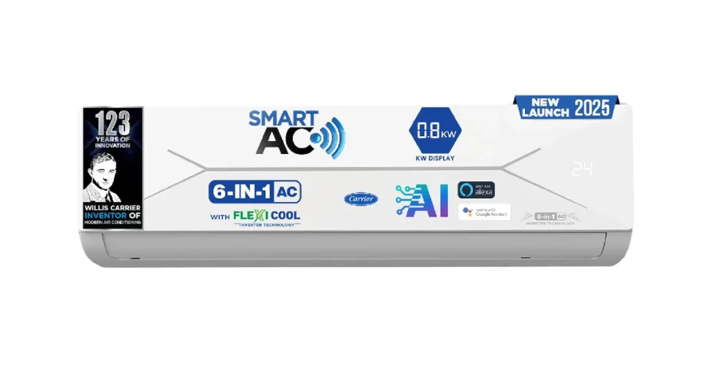 Carrier 1 Ton 5 Star Smart Flexicool 