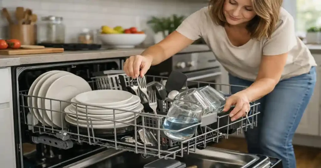 Loading dishes improperly