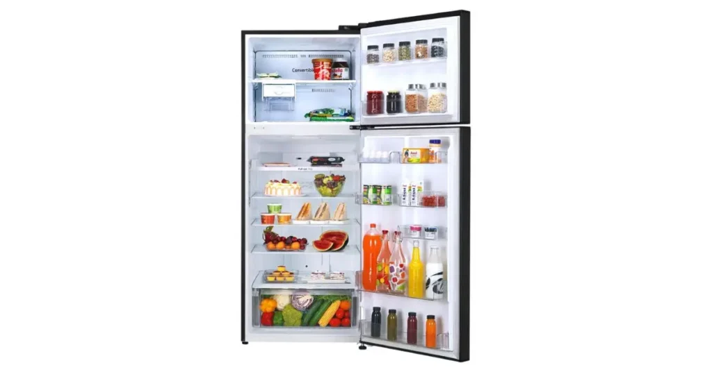 Make sure the refrigerator is well-stocked but not overly packed