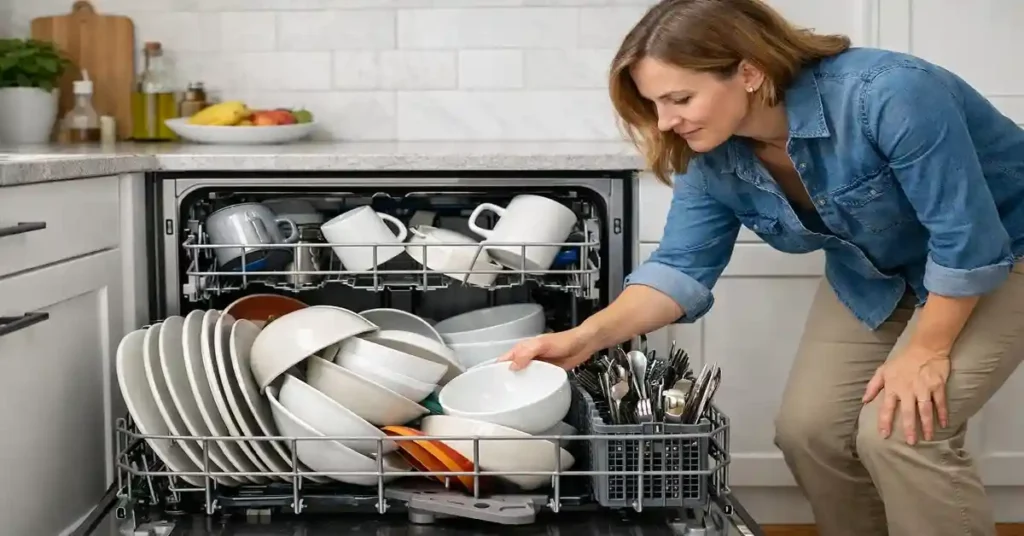 Overloading the dishwasher