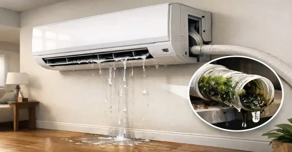 Clogged Condensate Drain Line