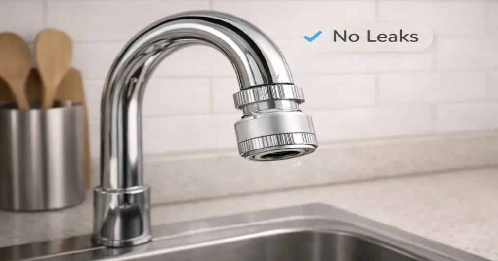 Connect the Faucet Adapter