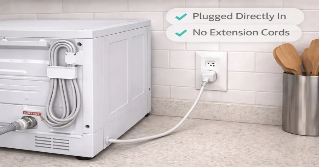 Plug in the Dishwasher