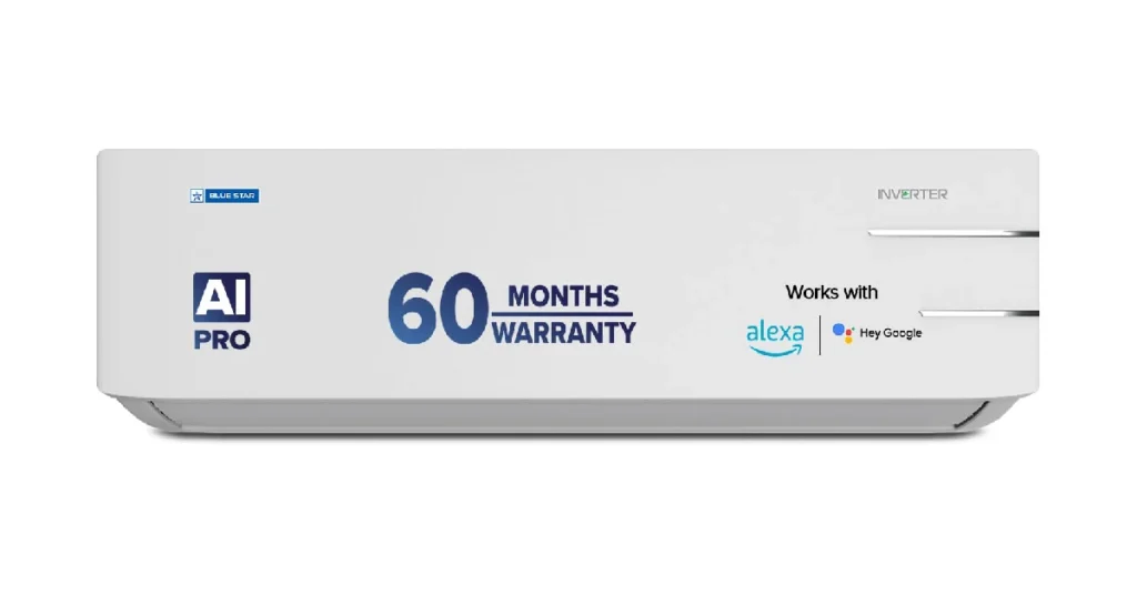 Blue Star Inverter Split AC, 1.5 Ton, 3-Star Rating, Wi-Fi Enabled (IC318YNUS)