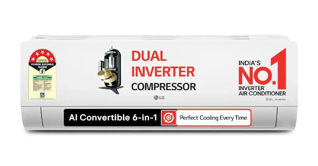 LG 1.5 Ton 5-Star Dual Inverter Split AC (Model: US-Q19YNZE3)