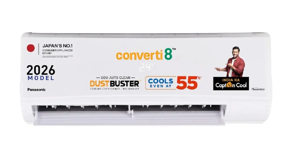 Panasonic DusterBuster 1.5 Ton 3 Star Inverter Split AC — CS-SU18BKY3T