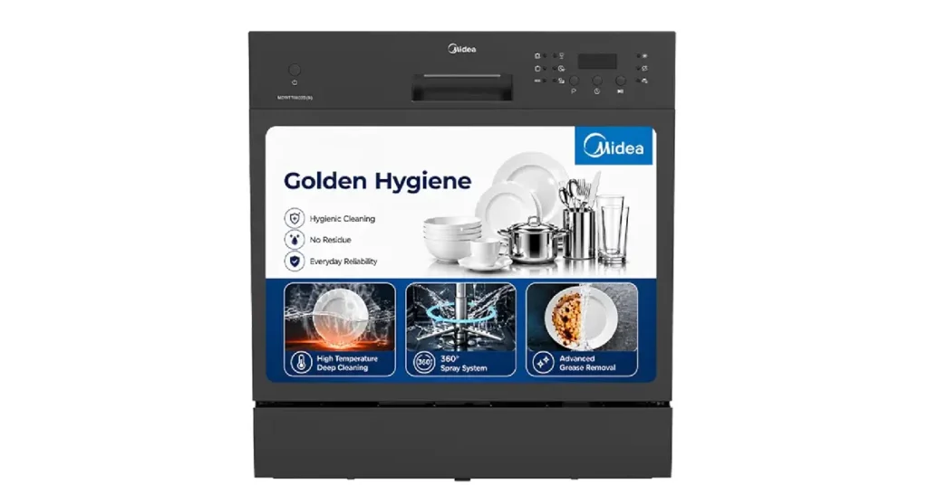 Midea 8 Place Setting Countertop Dishwasher
