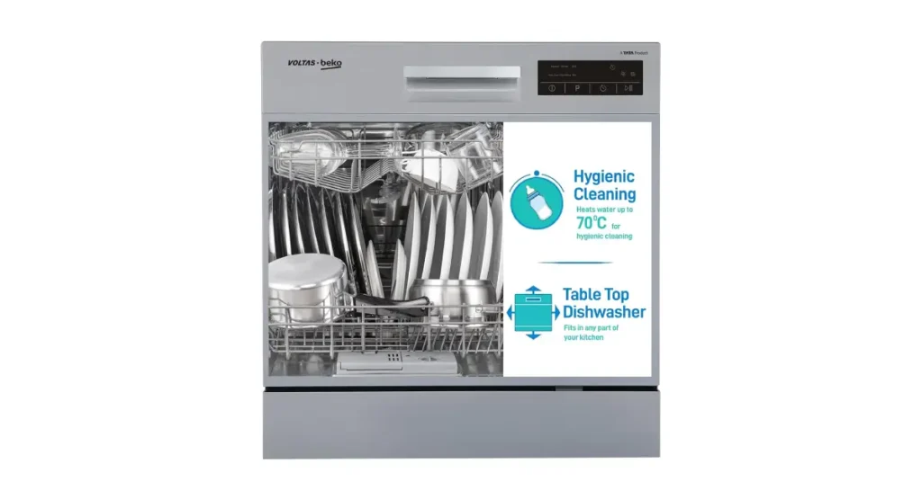Voltas Beko DT8S 8 Place Setting Dishwasher
